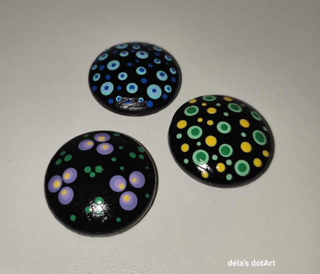 Kleine Holz-Magnete im 3er Set #1