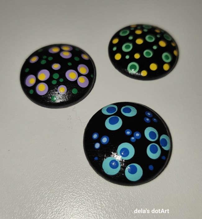 Kleine Holz-Magnete im 3er Set #4