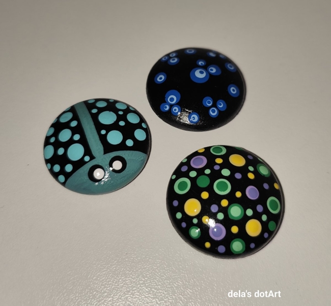 Kleine Holz-Magnete im 3er Set #7