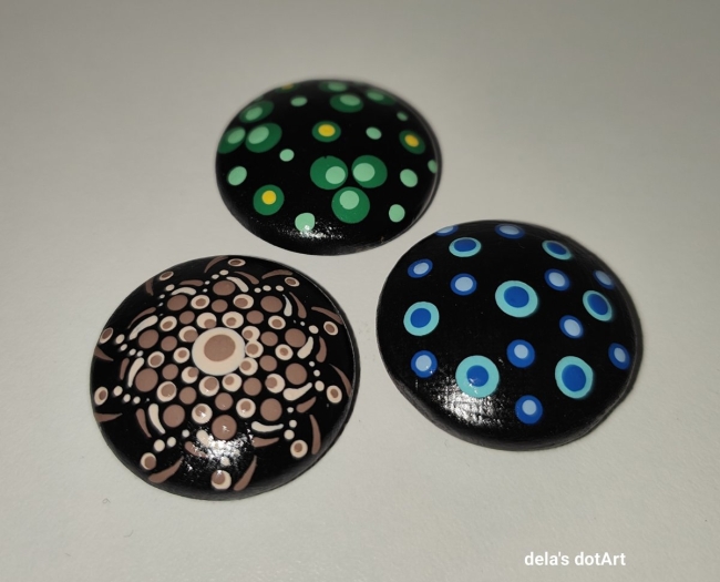 Kleine Holz-Magnete im 3er Set #9