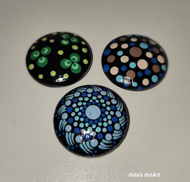 Kleine Holz-Magnete im 3er Set #11