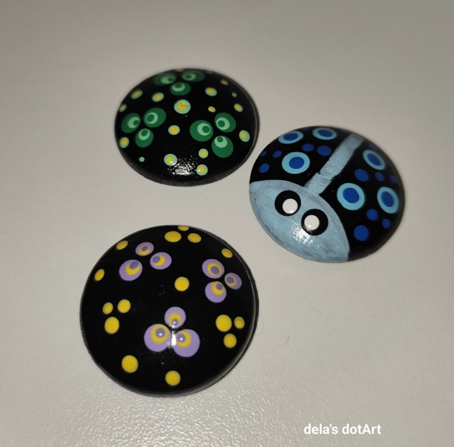 Kleine Holz-Magnete im 3er Set #13