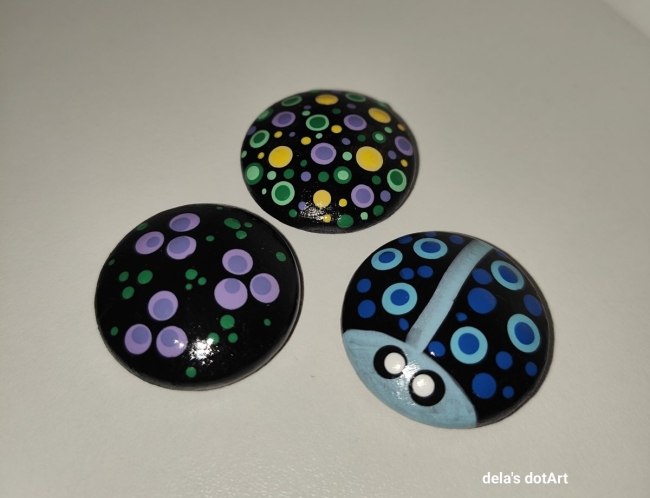 Kleine Holz-Magnete im 3er Set #15