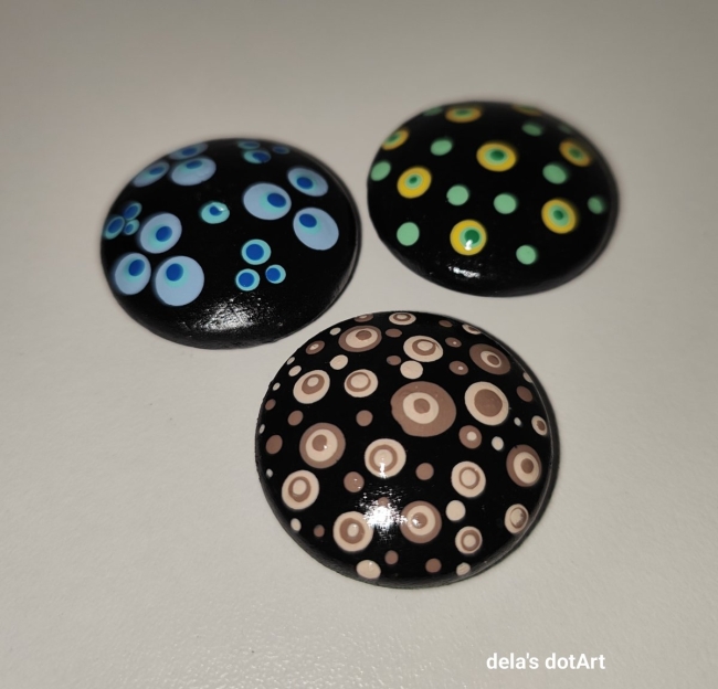 Kleine Holz-Magnete im 3er Set #14