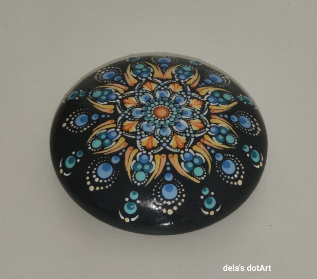 Mandalasteine aus Gips #1