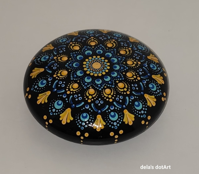 Mandalasteine aus Gips #4